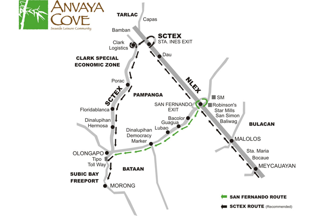 Anvaya Cove - Road Map